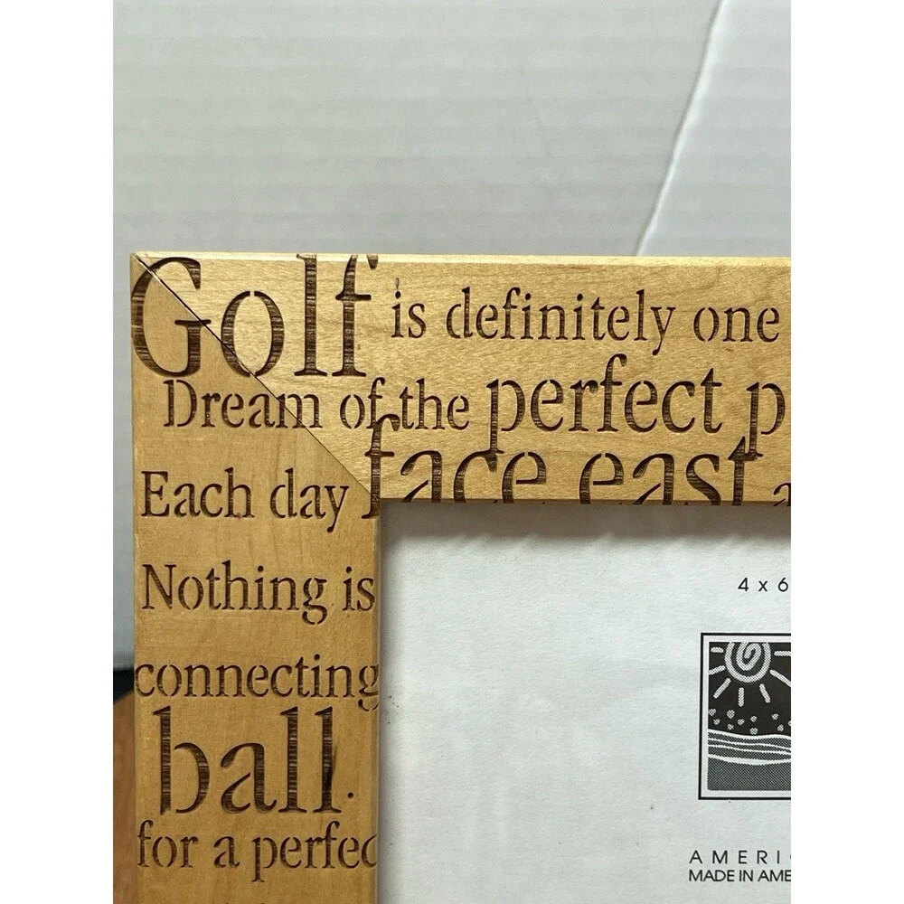 Vintage Lasercraft Golf Picture Frame 4 x 6